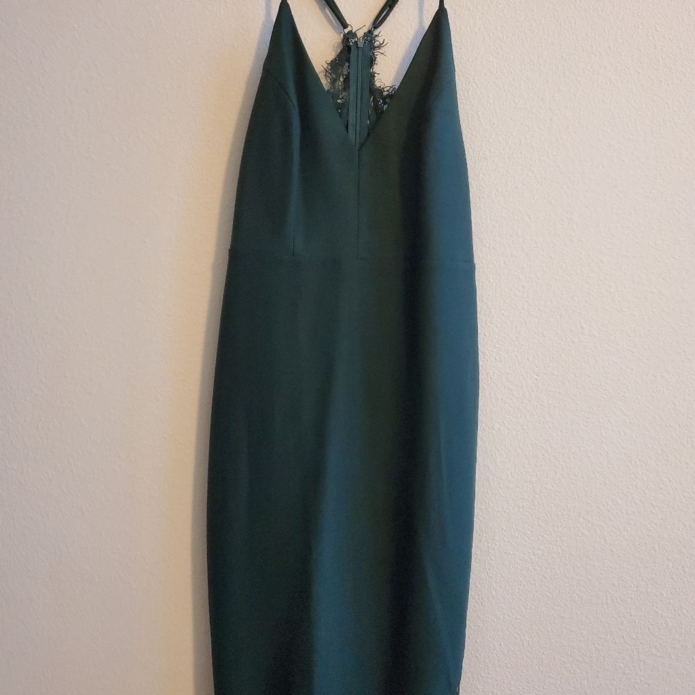 Green bodycon dress
